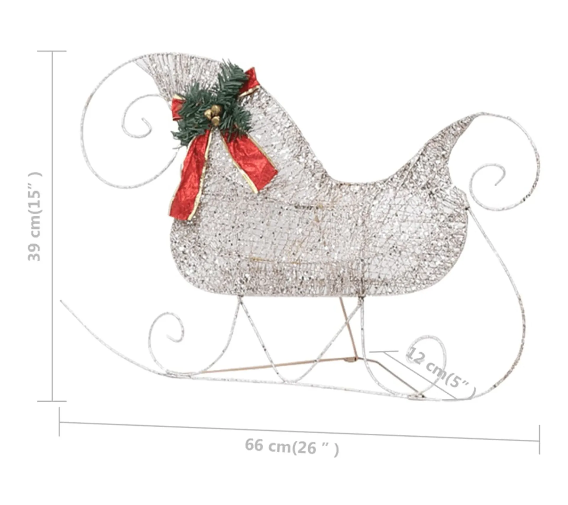 Cheap * Renne Et Traineau De Décoration De Noël 100 Led Exterieur Dore