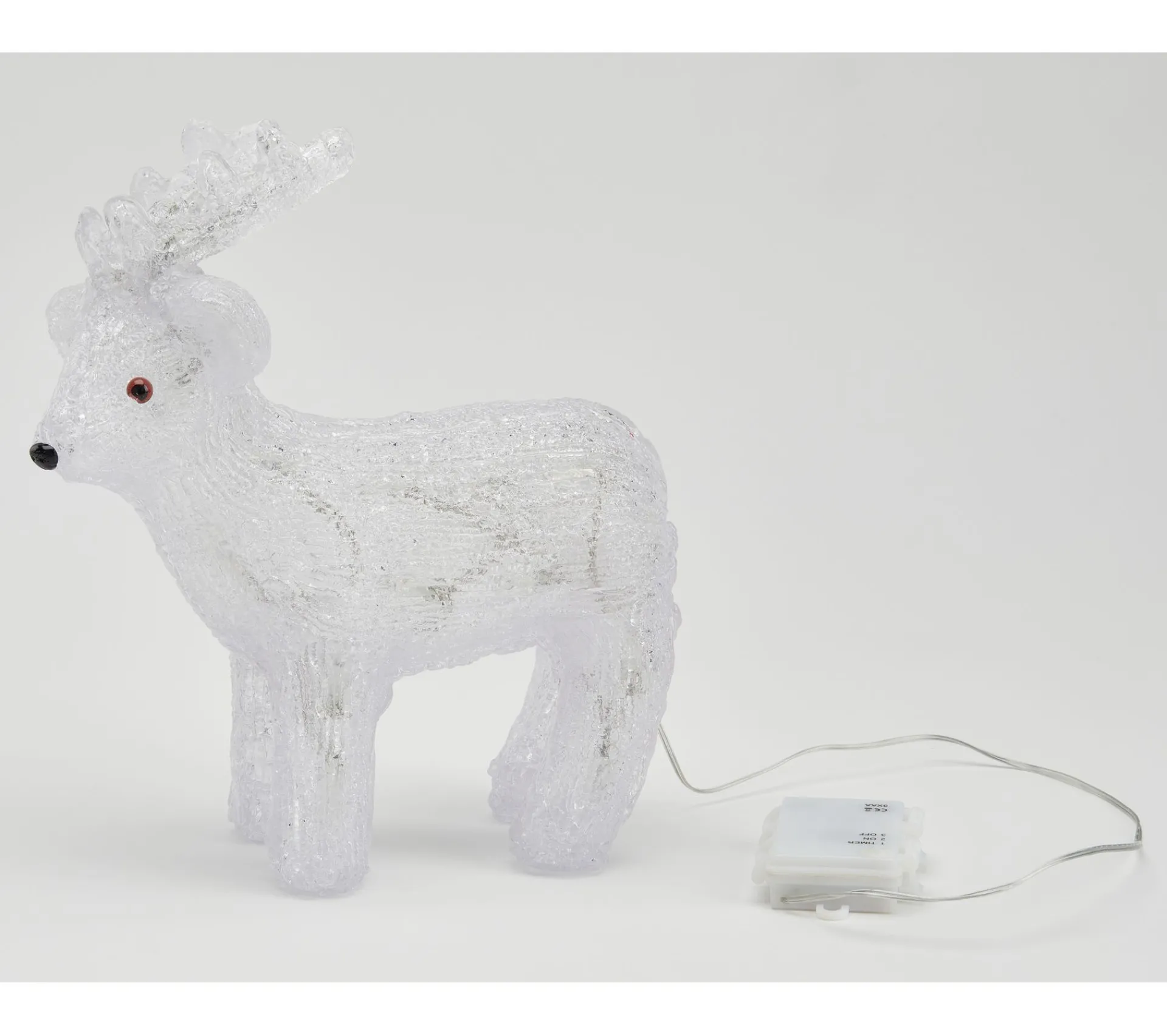 Hot * Renne Led Exterieur H. 31 Cm Blanc Froid