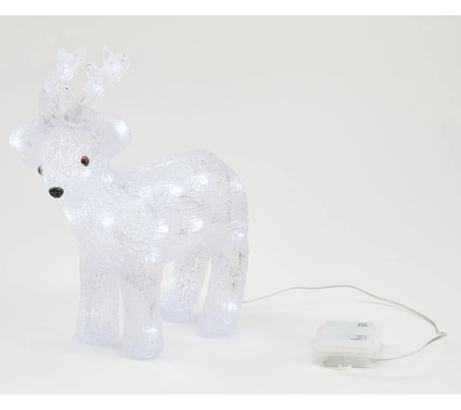 Hot * Renne Led Exterieur H. 31 Cm Blanc Froid