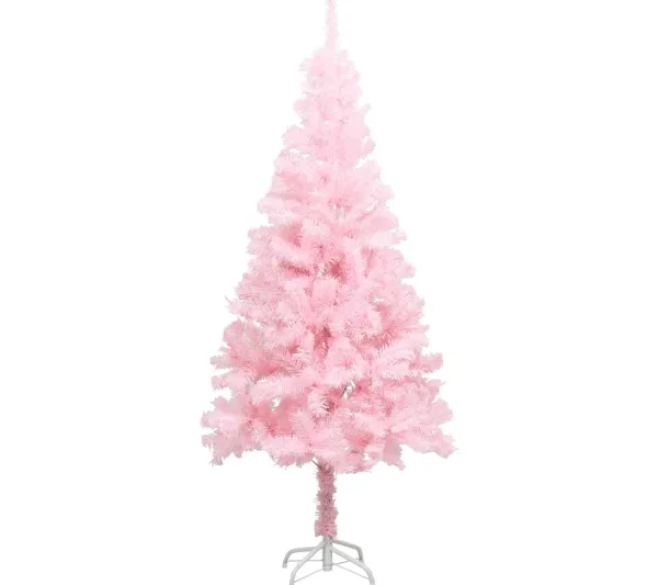 * Sapin Et Accessoire^Sapin De Noël Artificiel Avec Support Rose 213 Cm Pvc