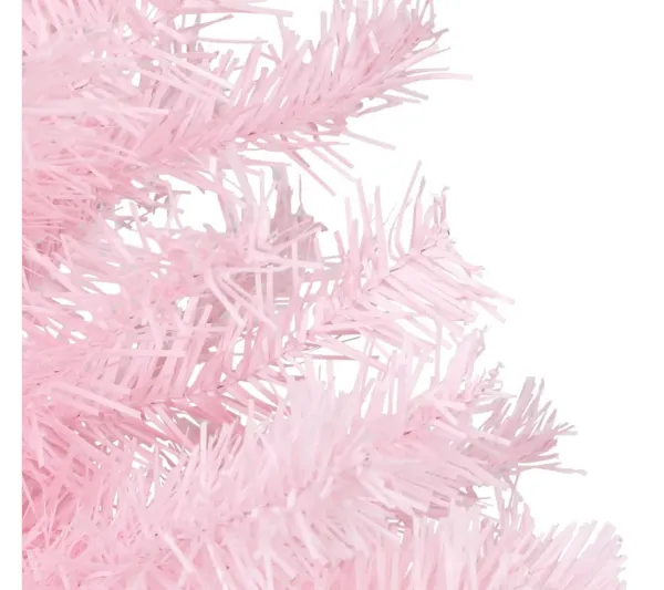 * Sapin Et Accessoire^Sapin De Noël Artificiel Avec Support Rose 213 Cm Pvc