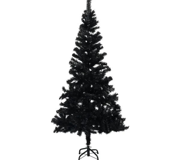 * Sapin Et Accessoire^Sapin De Noël Artificiel Avec Support Noir 213 Cm Pvc