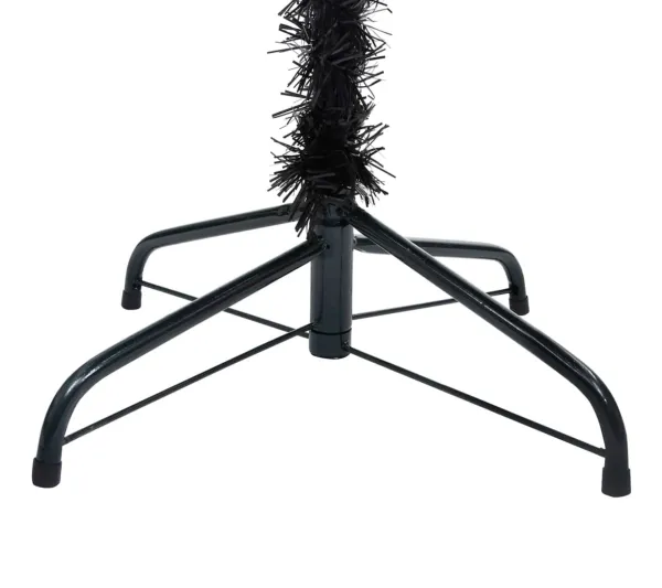 * Sapin Et Accessoire^Sapin De Noël Artificiel Avec Support Noir 213 Cm Pvc