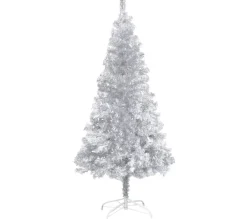 * Sapin Et Accessoire^Sapin De Noël Artificiel Avec Support Argente 152 Cm Pet
