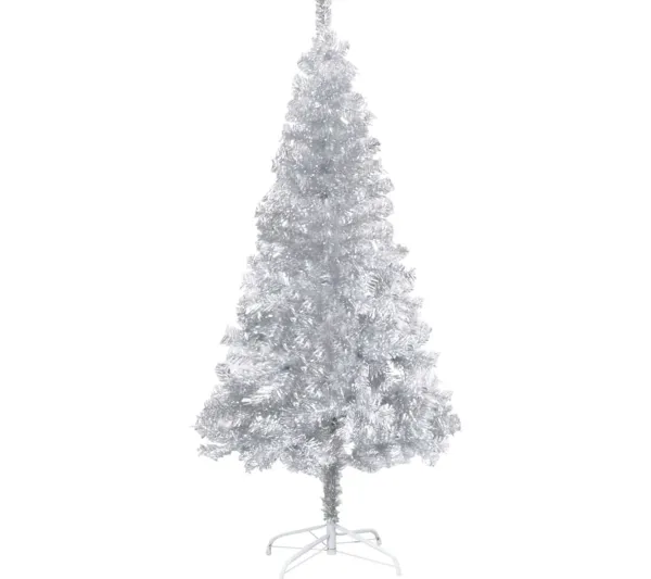* Sapin Et Accessoire^Sapin De Noël Artificiel Avec Support Argente 215 Cm Pet