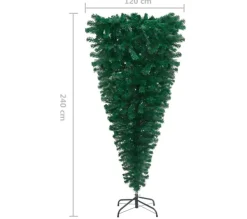 * Sapin Et Accessoire^Sapin De Noël Artificiel Renverse Avec Support Vert 240 Cm