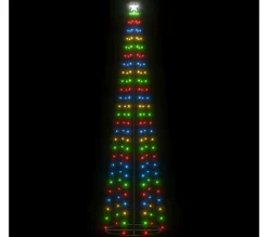 * Guirlande Et Boule De Sapin^Sapin De Noël C Ne 136 Led Colorees 70X240 Cm