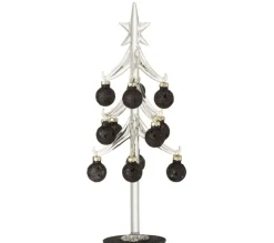 Flash Sale * Sapin De Noël Déco "Etoile" 30Cm Noir Et Transparent