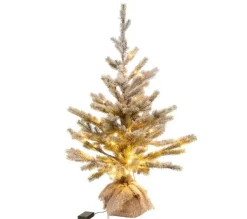 * Sapin Et Accessoire^Sapin De Noël Déco Led "Enneige" 70Cm Vert