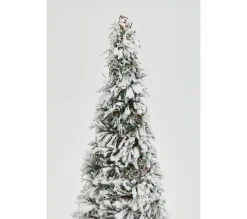 Discount * Sapin Led Givre H. 40 Cm Vert/Blanc