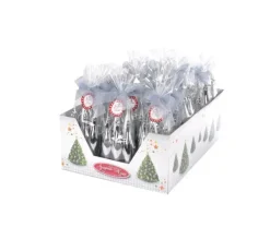 * Guirlande Et Boule De Sapin^Set De 5 Suspensions Gla Ons Hauteur 15 Cm Argentee
