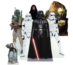 STAR CUTOUTS Anniversaire Et Autres Fêtes^ 7 Figurines En Carton Poser Star Wars Personnages Les Mechants De L'Empire Hauteur 28 Cm