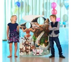 STAR CUTOUTS Anniversaire Et Autres Fêtes^ Figurine En Carton Passe Tete Vaiana (Moana) Et Maui Disney H 95 Cm