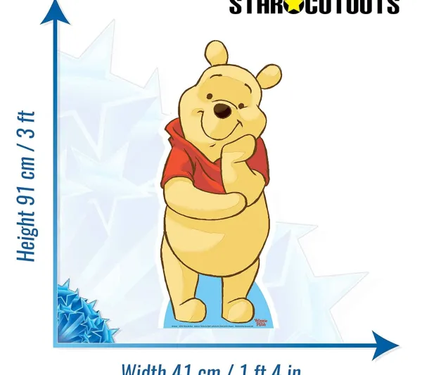 STAR CUTOUTS Anniversaire Et Autres Fêtes^ Figurine En Carton Taille Reelle Disney Winnie L'Ourson H 91 Cm