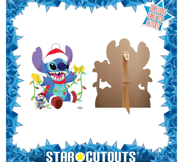 STAR CUTOUTS Anniversaire Et Autres Fêtes^ Figurine En Carton - Noël - Disney Stitch - Hauteur 88 Cm
