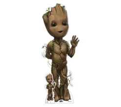 STAR CUTOUTS Anniversaire Et Autres Fêtes^ Figurine En Carton Baby Groot Hello De La Main Gauche Film Les Gardiens De La Galaxie 3 - Hauteur 95