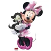 STAR CUTOUTS Anniversaire Et Autres Fêtes^ Figurine En Carton Disney Minnie Avec Une Robe Rose A Pois Blanc Et Le Chaton Figaro Qui Sourient 8