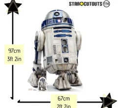 STAR CUTOUTS Anniversaire Et Autres Fêtes^ Figurine En Carton Taille Reelle Dro De R2D2 Star Wars Episode Viii H 97 Cm
