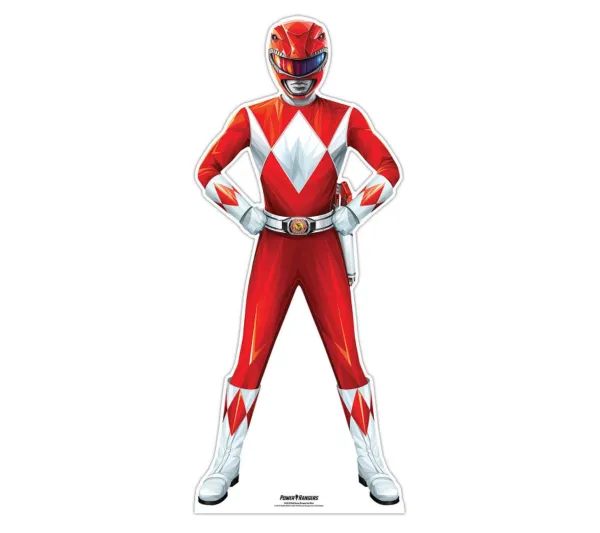 STAR CUTOUTS Anniversaire Et Autres Fêtes^ Figurine En Carton ?Power Rangers Rouge - Hauteur 95 Cm