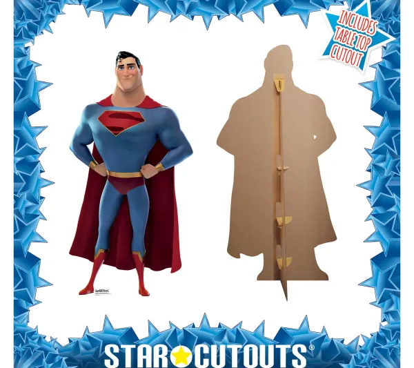 STAR CUTOUTS Anniversaire Et Autres Fêtes^ Figurine En Carton Superman Dc League - Krypto Et Les Super-Animaux - Hauteur 180 Cm