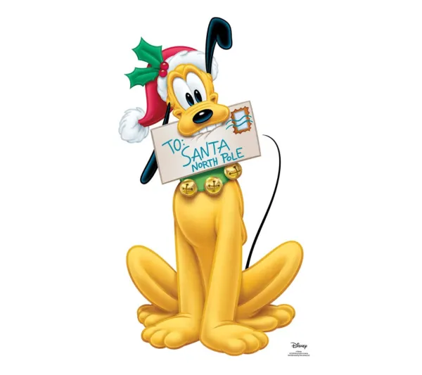 STAR CUTOUTS Anniversaire Et Autres Fêtes^ Figurine En Carton Taille Reelle Disney Pluto Noël 90 Cm