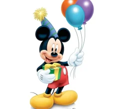 STAR CUTOUTS Anniversaire Et Autres Fêtes^ Figurine En Carton Taille Reelle Mickey Anniversaire Disney H 115 Cm