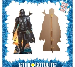 STAR CUTOUTS Anniversaire Et Autres Fêtes^ Figurine En Carton - The Mandalorian Et Bebe Yoda Grogu - Hauteur 182 Cm