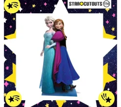 STAR CUTOUTS Anniversaire Et Autres Fêtes^ Figurine En Carton Elsa Et Anna La Reine Des Neiges Disney H 162 Cm