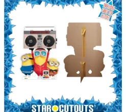STAR CUTOUTS Anniversaire Et Autres Fêtes^ Figurine En Carton Groupe De Musique Boombox - Les Minions 2 : Il Tait Une Fois Gru - Hauteur 121 C