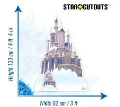 STAR CUTOUTS Anniversaire Et Autres Fêtes^ Figurine En Carton - Disney Ch Teau De Princesses De Noël Hiver - Hauteur 133 Cm