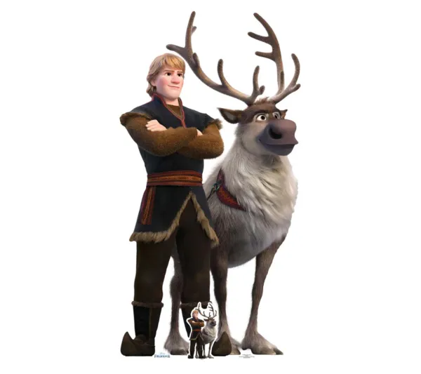 STAR CUTOUTS Anniversaire Et Autres Fêtes^ Figurine En Carton Disney La Reine Des Neiges 2 Kristoff Et Sven Ensemble H 195 Cm