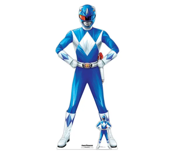 STAR CUTOUTS Anniversaire Et Autres Fêtes^ Figurine En Carton Taille Reelle ?Power Rangers Bleu - Hauteur 176 Cm
