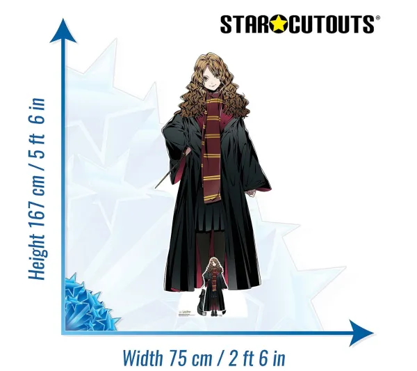 STAR CUTOUTS Anniversaire Et Autres Fêtes^ Figurine En Carton - Hermione Granger - Style Anime - Hauteur 167 Cm