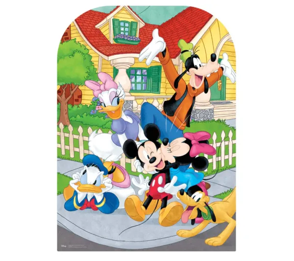 STAR CUTOUTS Anniversaire Et Autres Fêtes^ Figurine En Carton Passe Tete Mickey Et Ses Amis Disney H 95 Cm