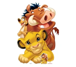 STAR CUTOUTS Anniversaire Et Autres Fêtes^ Figurine En Carton Simba Pumba Et Timon Le Roi Lion Disney H 135 Cm