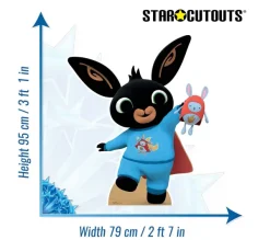 STAR CUTOUTS Anniversaire Et Autres Fêtes^ Figurine En Carton - Bing - Bing A L'Heure Du Coucher - Hauteur 95 Cm