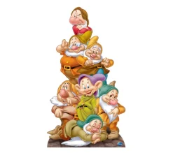 STAR CUTOUTS Anniversaire Et Autres Fêtes^ Figurine En Carton Taille Reelle Les 7 Nains Blanche Neige Disney H 136 Cm