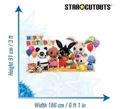 STAR CUTOUTS Anniversaire Et Autres Fêtes^ Figurine En Carton - Bing Et Ses Amis - Fete D'Anniversaire - Hauteur 91 Cm