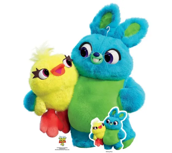 STAR CUTOUTS Anniversaire Et Autres Fêtes^ Figurine En Carton Taille Reelle Ducky Et Bunny Toy Story 4 H 85 Cm