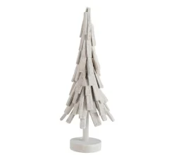 New * Statue Déco "Sapin De Noël" 61Cm Blanc