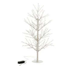 New * Statuette Déco A Led "Arbre Nu Perles" 125Cm Blanc