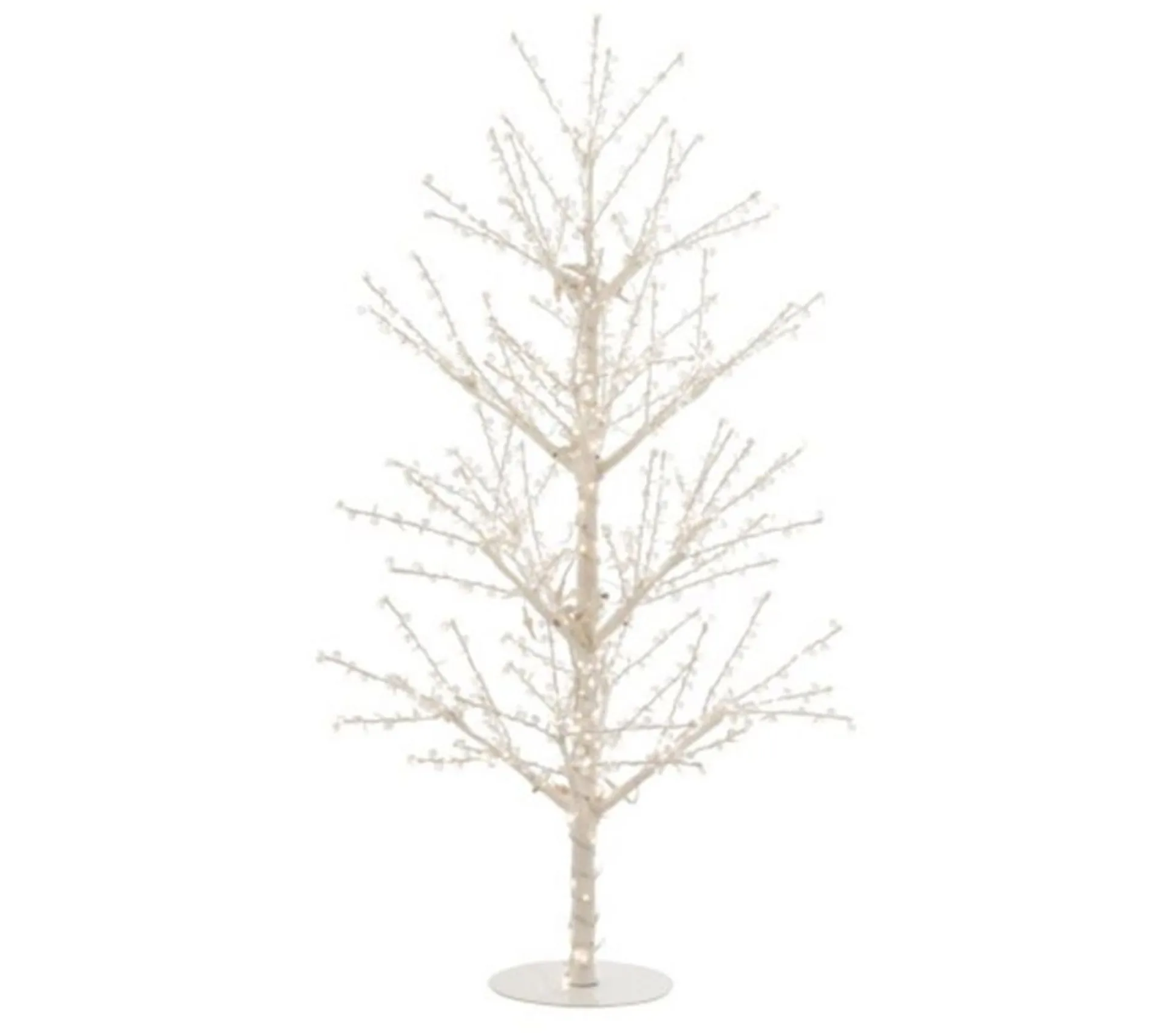 Store * Statuette Déco A Led "Arbre Nu Perles" 180Cm Blanc