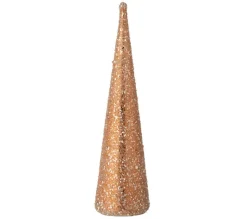 Hot * Statuette Déco "Cone Perles" 35Cm Rose Saumon