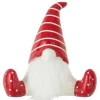 Discount * Statuette Déco "Pere Noël Assis" 19Cm Rouge Et Blanc