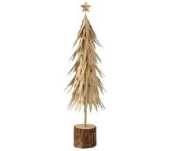 Fashion * Statuette Déco "Sapin De Noël Paillettes" 57Cm Or