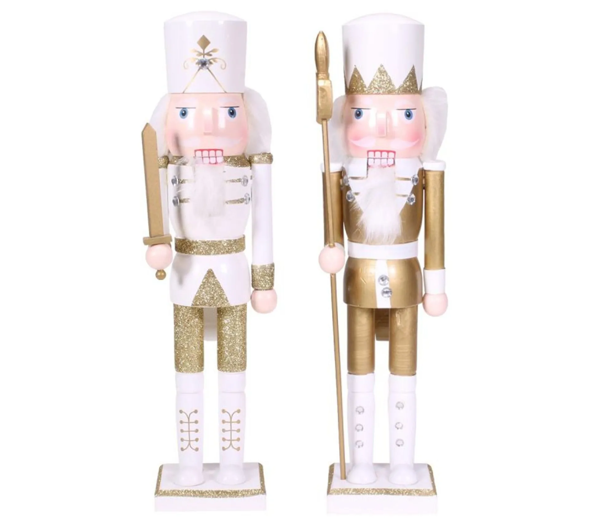 Online THE HOME Déco FACTORY Set De 2 Figurines En Bois Casse Noisettes 35,5 Cm