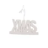TOILINUX Guirlande Et Boule De Sapin^ Décoration Sapin De Noël Sapin Strass Xmas - Blanc