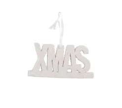 TOILINUX Guirlande Et Boule De Sapin^ Décoration Sapin De Noël Sapin Strass Xmas - Blanc