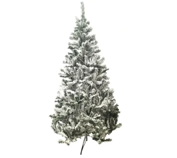 TOILINUX Sapin Et Accessoire^ Sapin De Noël Artificiel Enneige Oslo - 850 Branches Paisses - H. 210 Cm - Blanc Et Vert