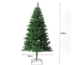 TOILINUX Sapin Et Accessoire^ Sapin De Noël Artificiel - 650 Branches Paisses - Modele Gotland - H. 180 Cm - Vert